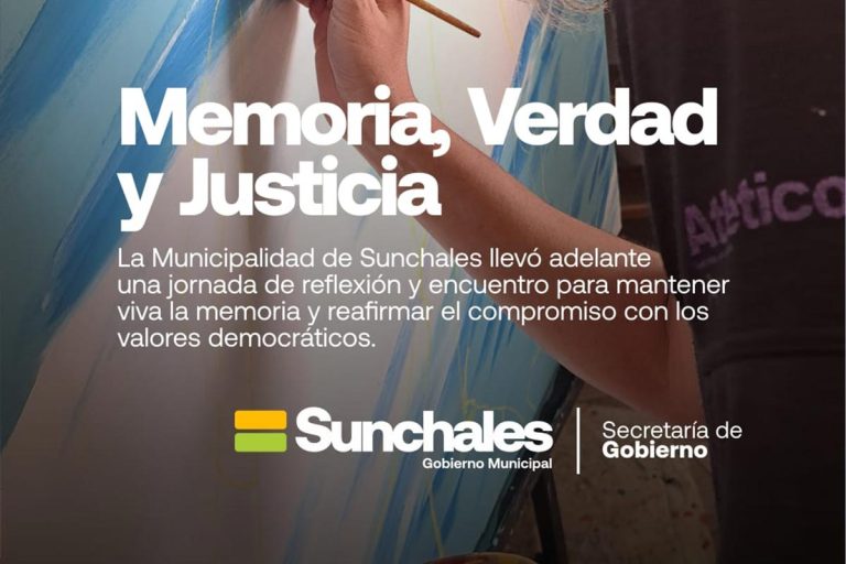 Sunchales conmemoró el Día de la Memoria por la Verdad y la Justicia