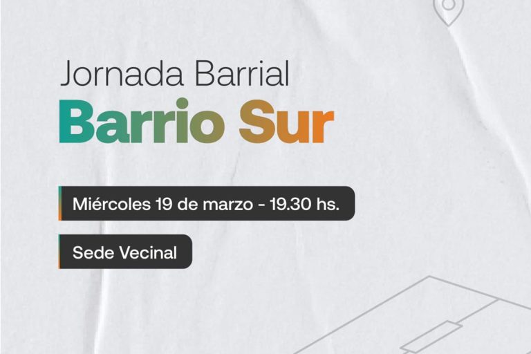Jornada Barrial: Barrio Sur