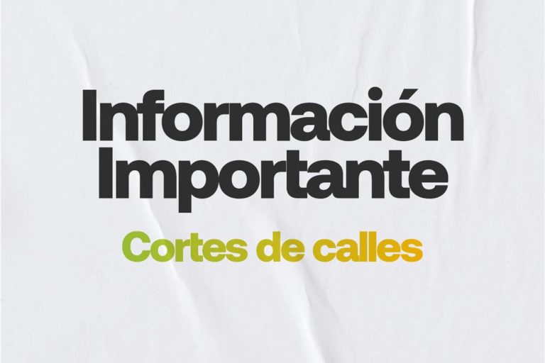 Corte de calles por reparación de pavimento en Av. Belgrano y Dentesano