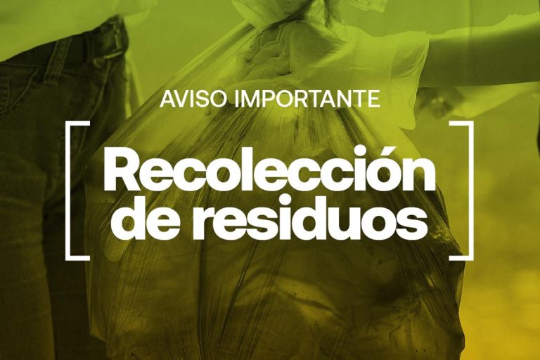 Recolección de residuos para los feriados de los días jueves 17 y viernes 18 de abril