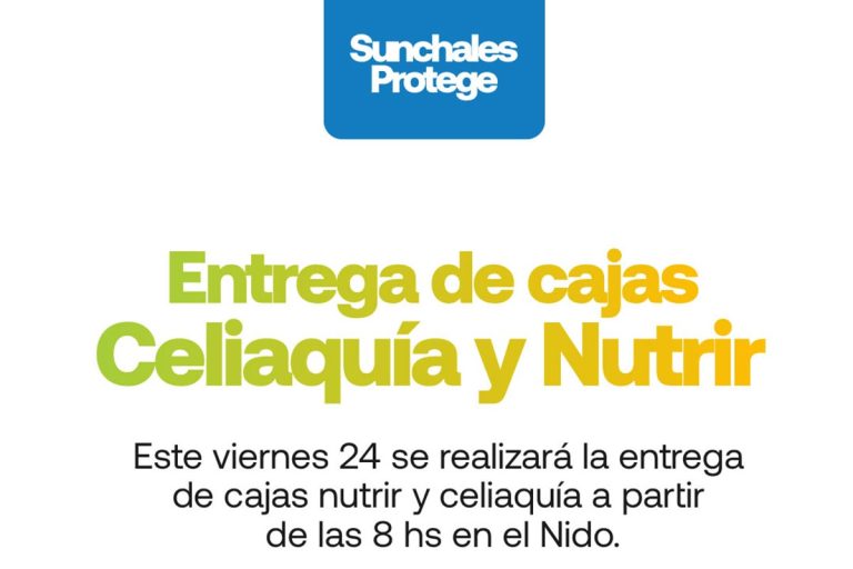 Entrega de cajas nutrir y celiaquía