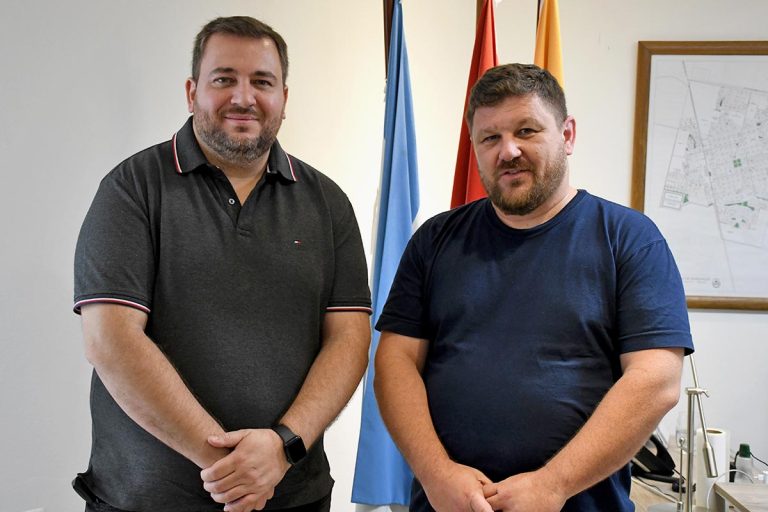 El Diputado Provincial Walter Ghione visitó Sunchales y se reunió con el Intendente Pablo Pinotti