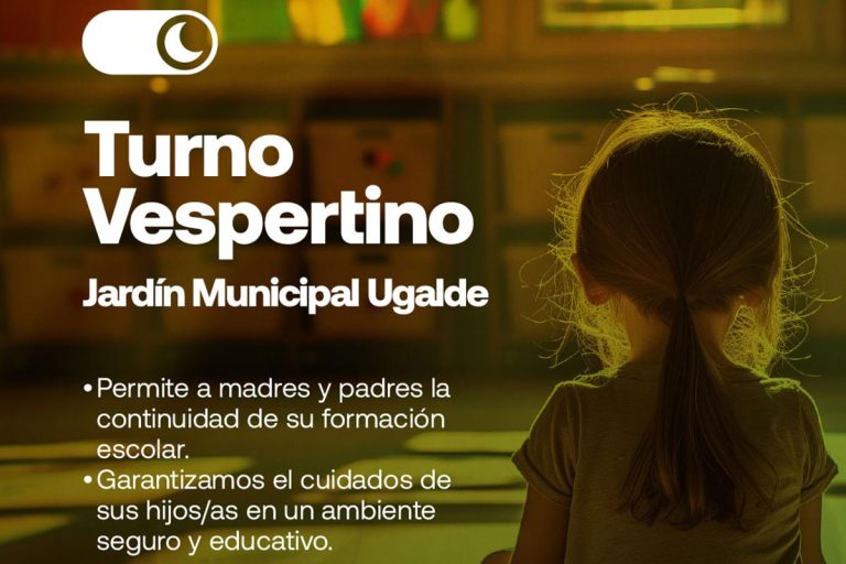 Nuevo turno vespertino en Jardín Municipal Ugalde