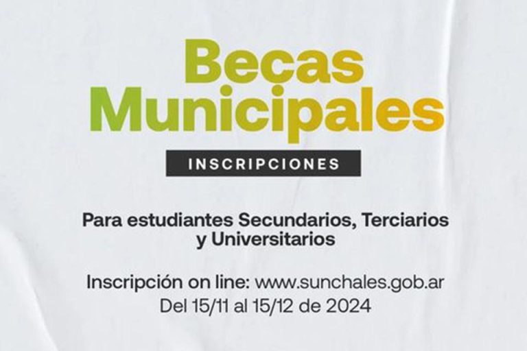 Inscripciones para solicitud de Becas Municipales