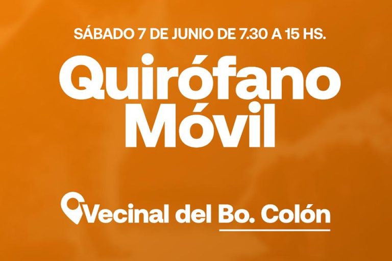 Vuelve el Quirófano Móvil a Sunchales