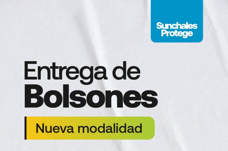 Entrega de bolsones alimentarios: nueva modalidad