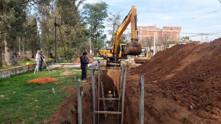Sunchales avanza con una obra histórica de cloacas en Barrio Moreno