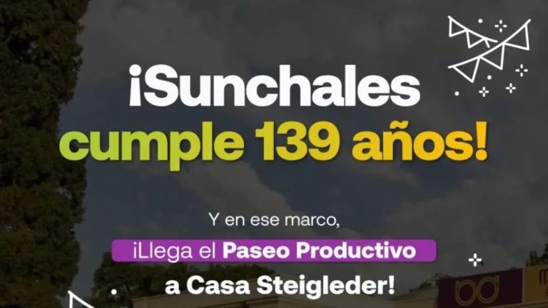 Se viene el cumple de Sunchales y lo vamos a festejar a lo grande!